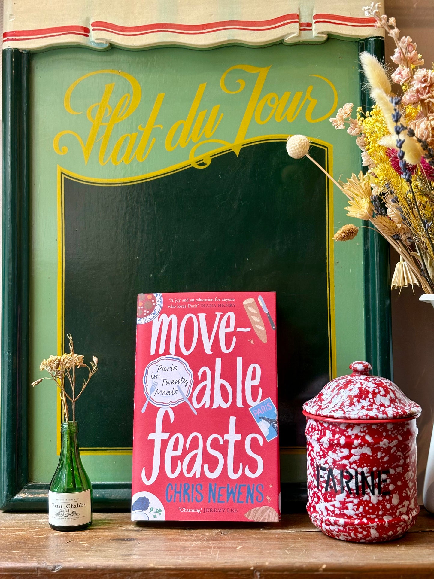"Moveable Feasts: Paris in 20 Meals" signed by Chris Newens