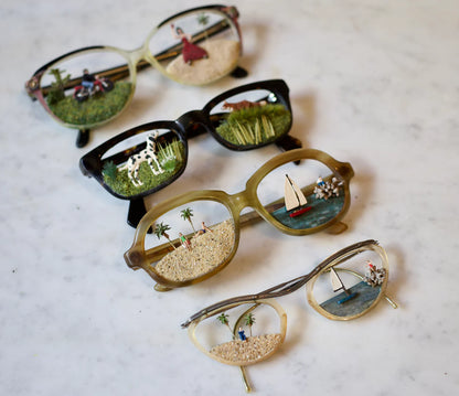 "Solo sur L'isle" surreal glasses by Maïssa Toulet