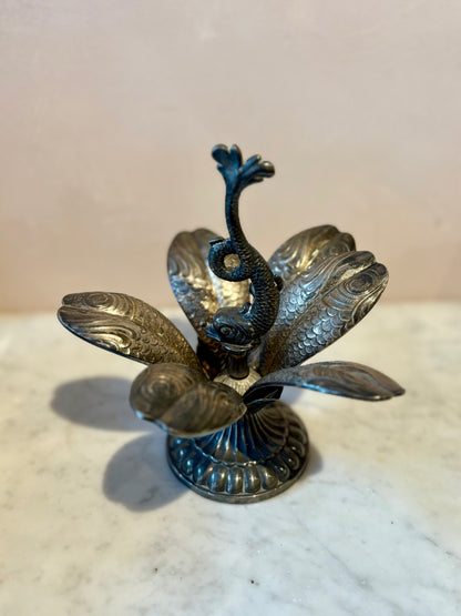 Silver-plated Art Nouveau Caviar Server