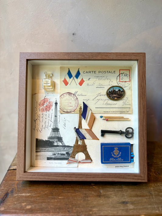 "An American Soldier in Paris" Vintage Keepsake Box