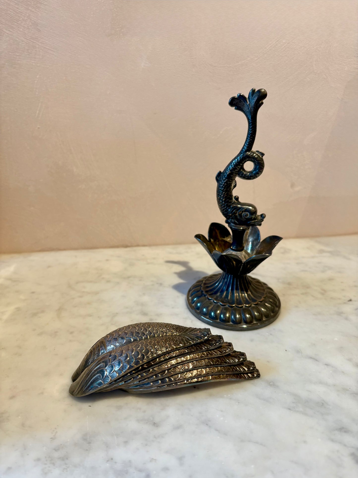 Silver-plated Art Nouveau Caviar Server