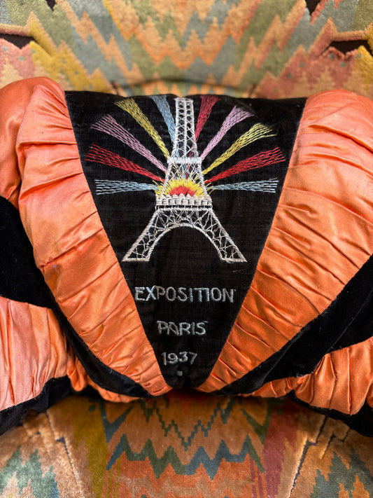 Rare Art Deco Pillow from 1937 Paris Exposition