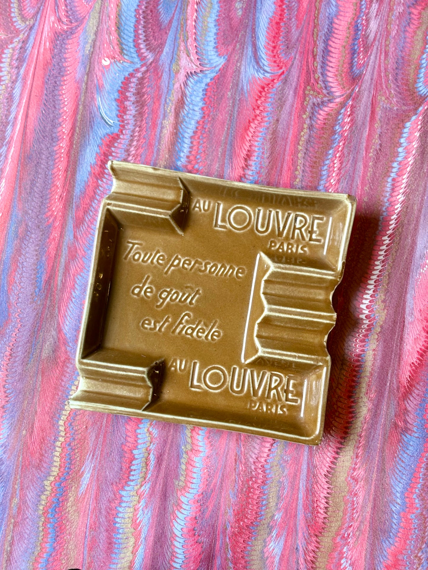 Vintage Au Louvre Trinket Dish
