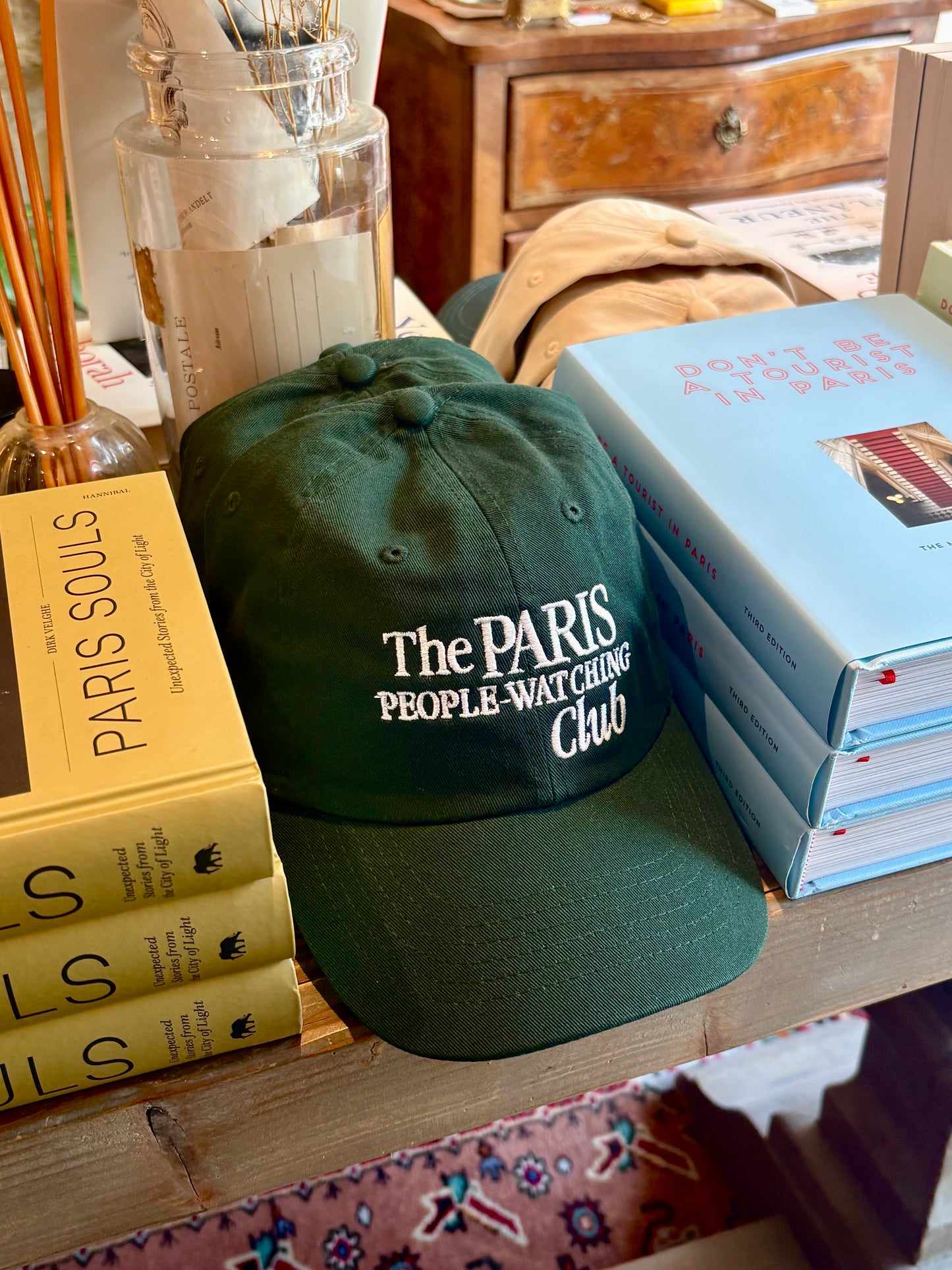 Forest Green Paris People-Watching Club Hat