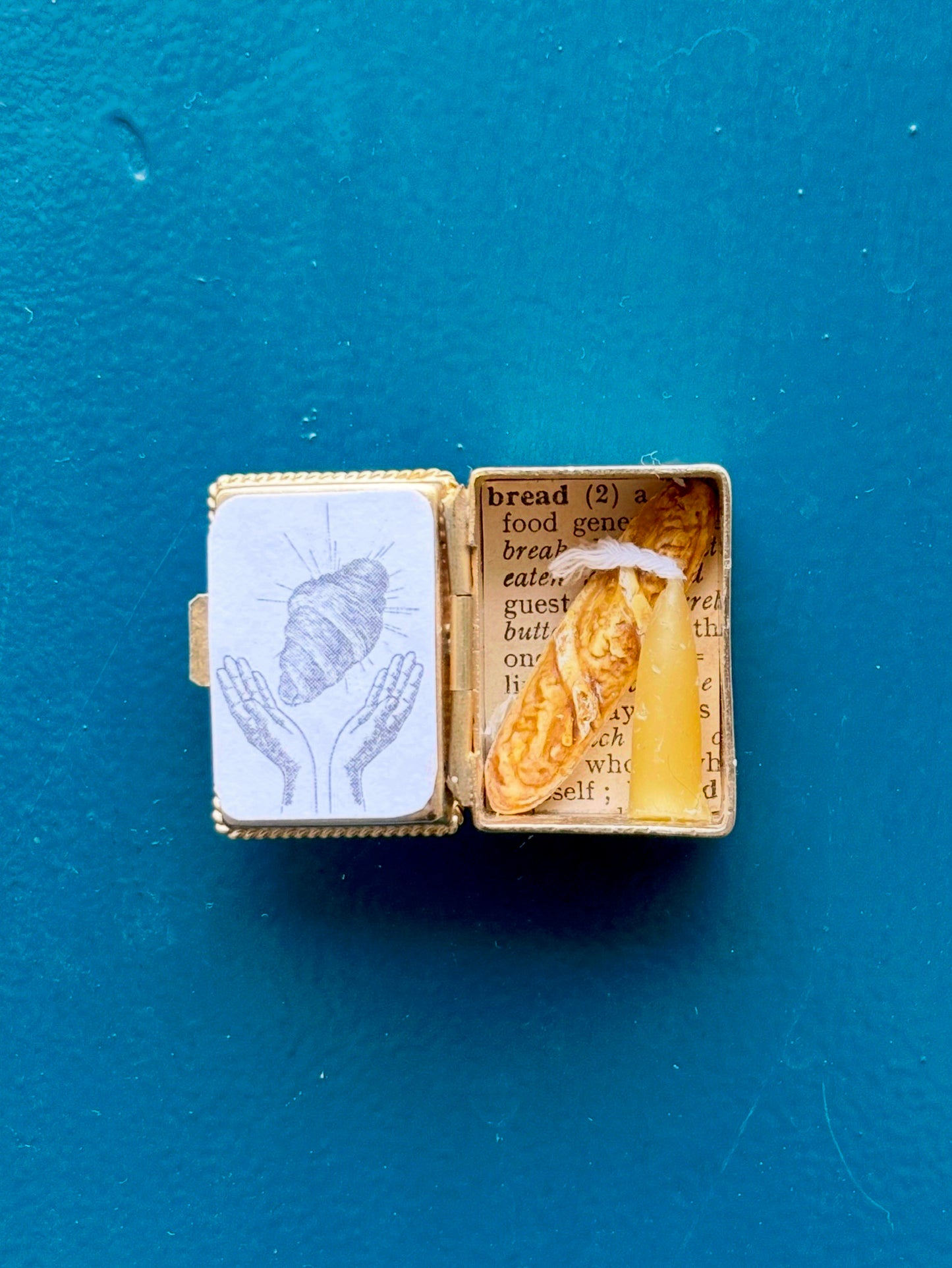 Handmade Miniature French Bread Shrine