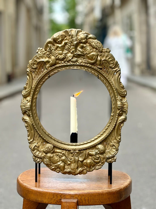 Antique Clock Candle Lantern