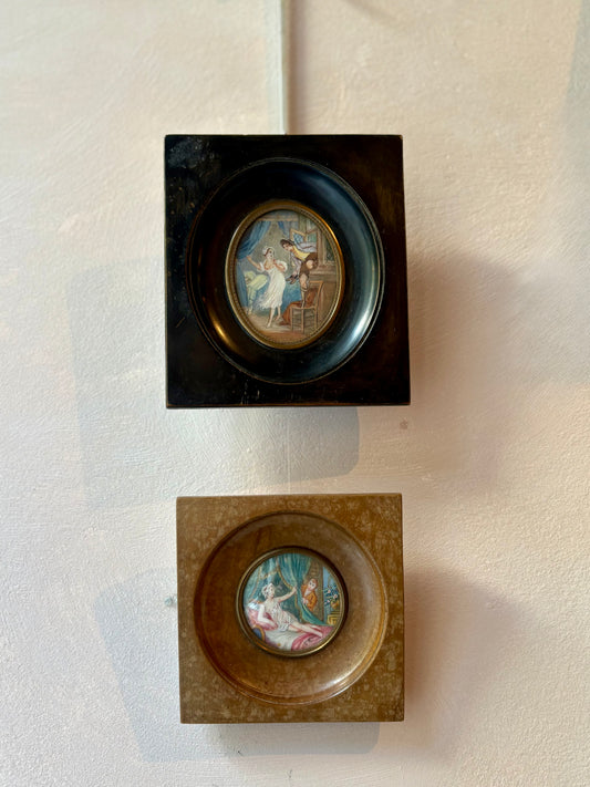 Miniature Paintings 18th Century Naughty Scene