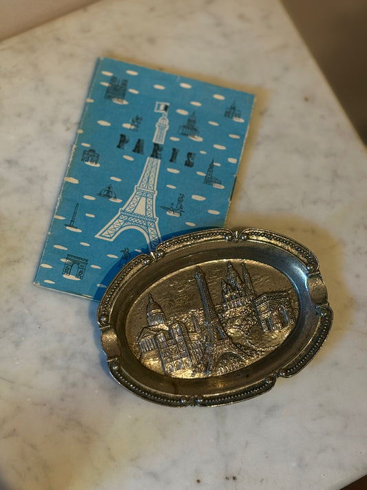 Souvenir of Paris Early 20th Century Trinket Tray