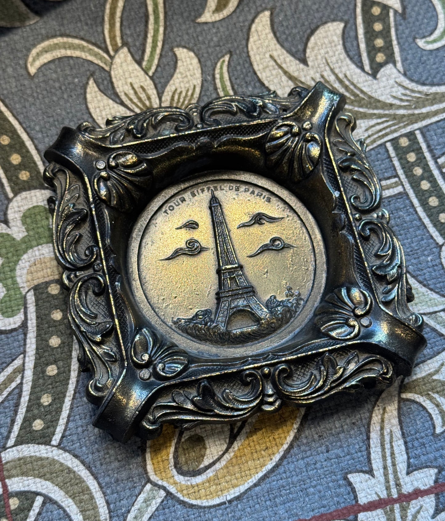 Art Nouveau Paris Souvenir Trinket Tray