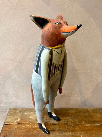 Gentleman Fox Sculpture by Nastia Calaca — In-Store Pickup Only