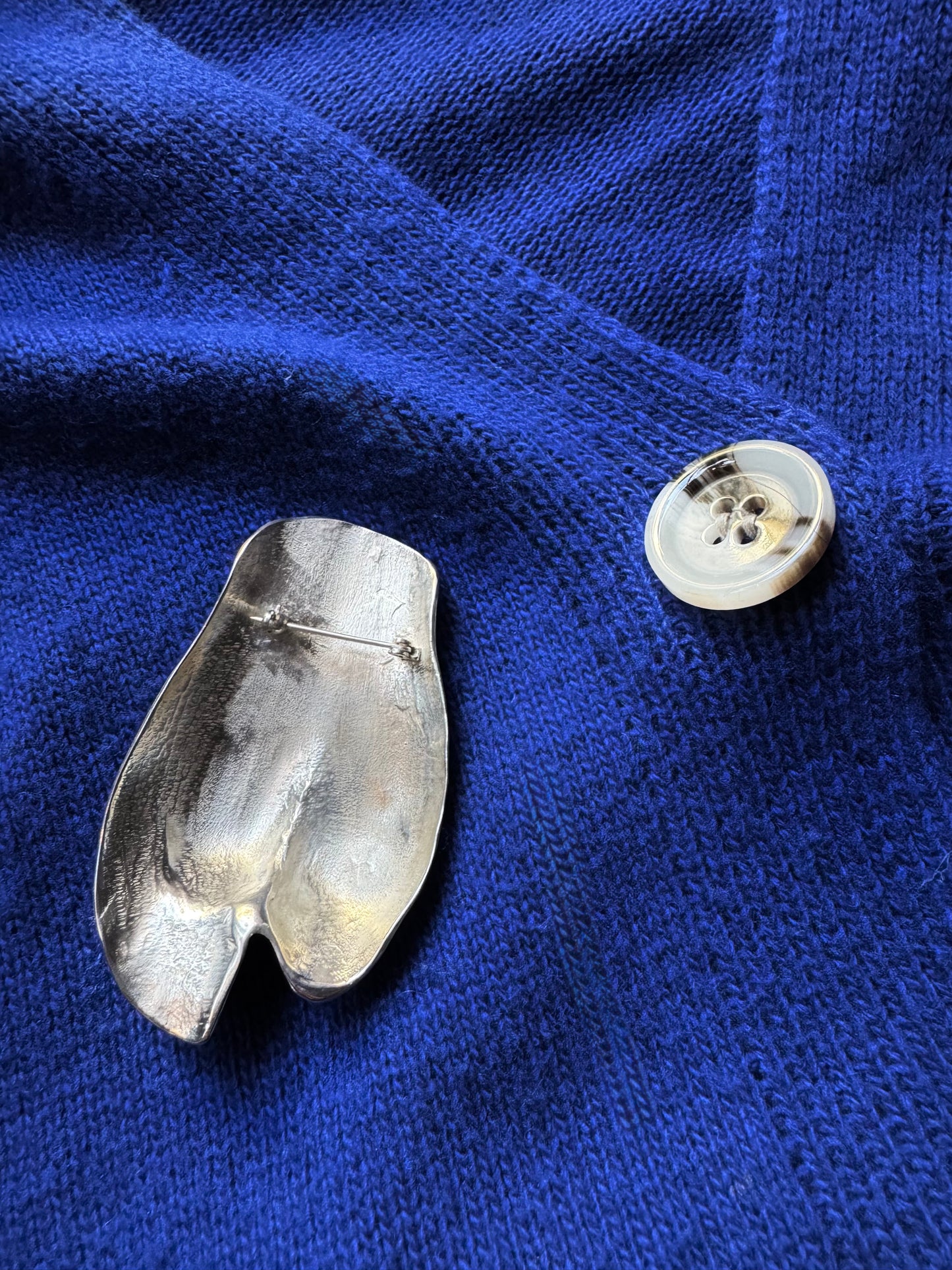 Solid Silver Bum Brooch by INCARNEM