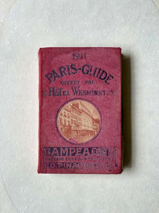 Antique 1911 Paris Guide — Hôtel Westminster