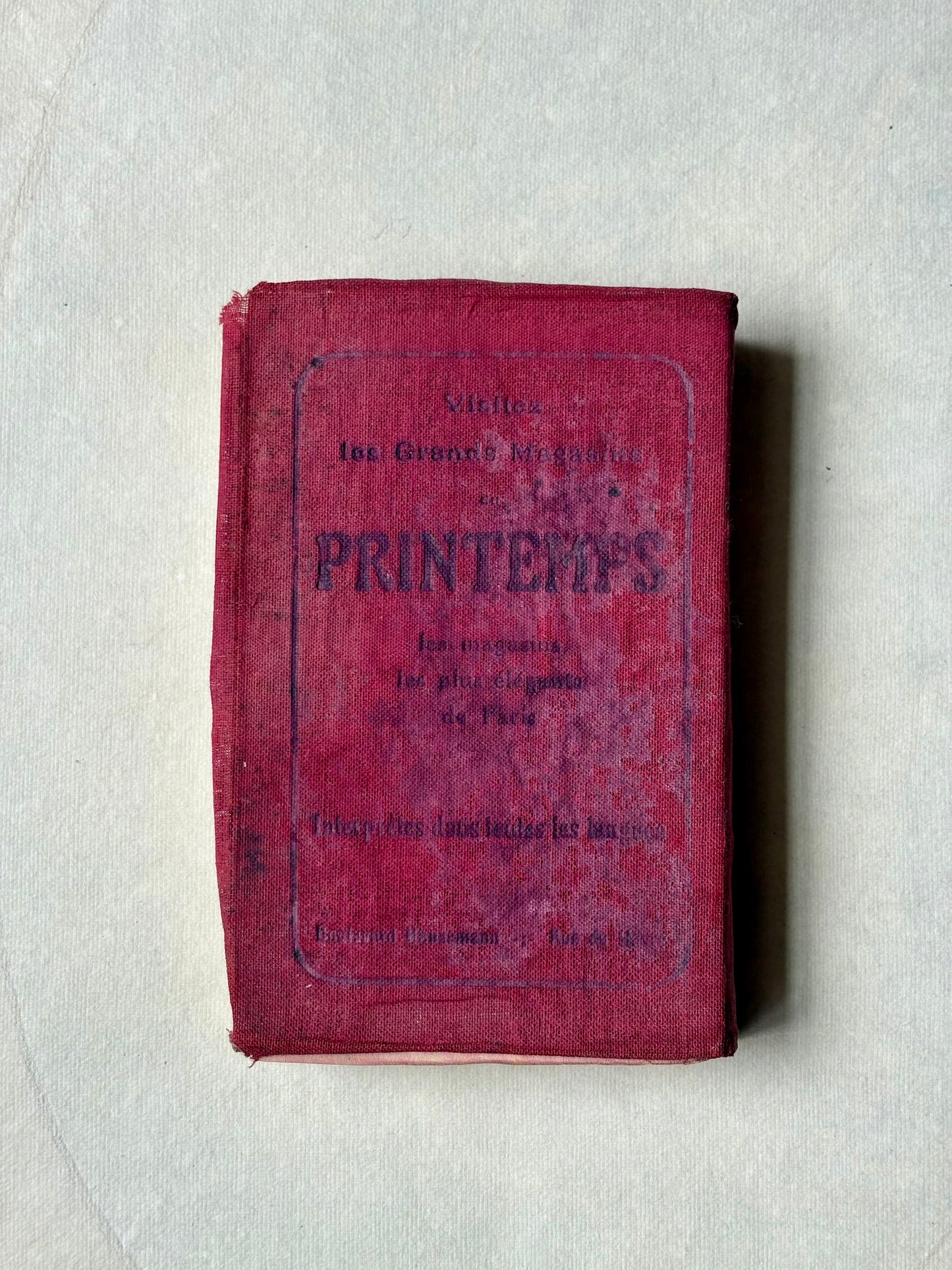 Antique 1911 Paris Guide — Hôtel Westminster