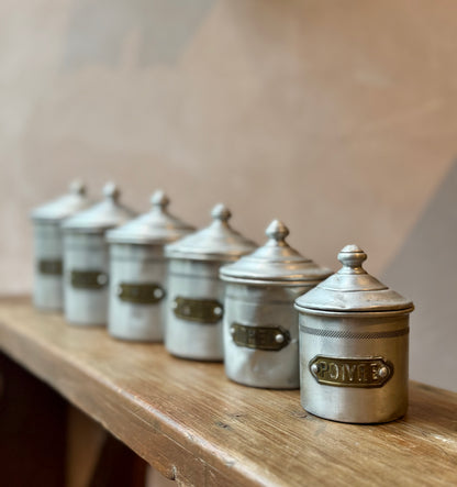 Vintage French Aluminum Kitchen Nesting Pots