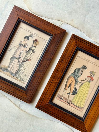 Pair of 1807 French Fashion Print Engravings