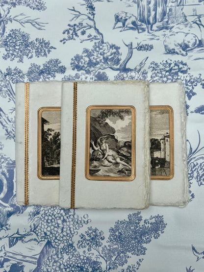 18th-Century Engraving Handmade Notebook