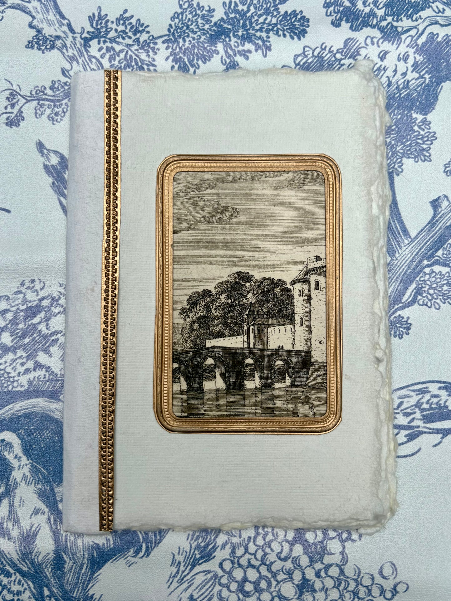 18th-Century Engraving Handmade Notebook