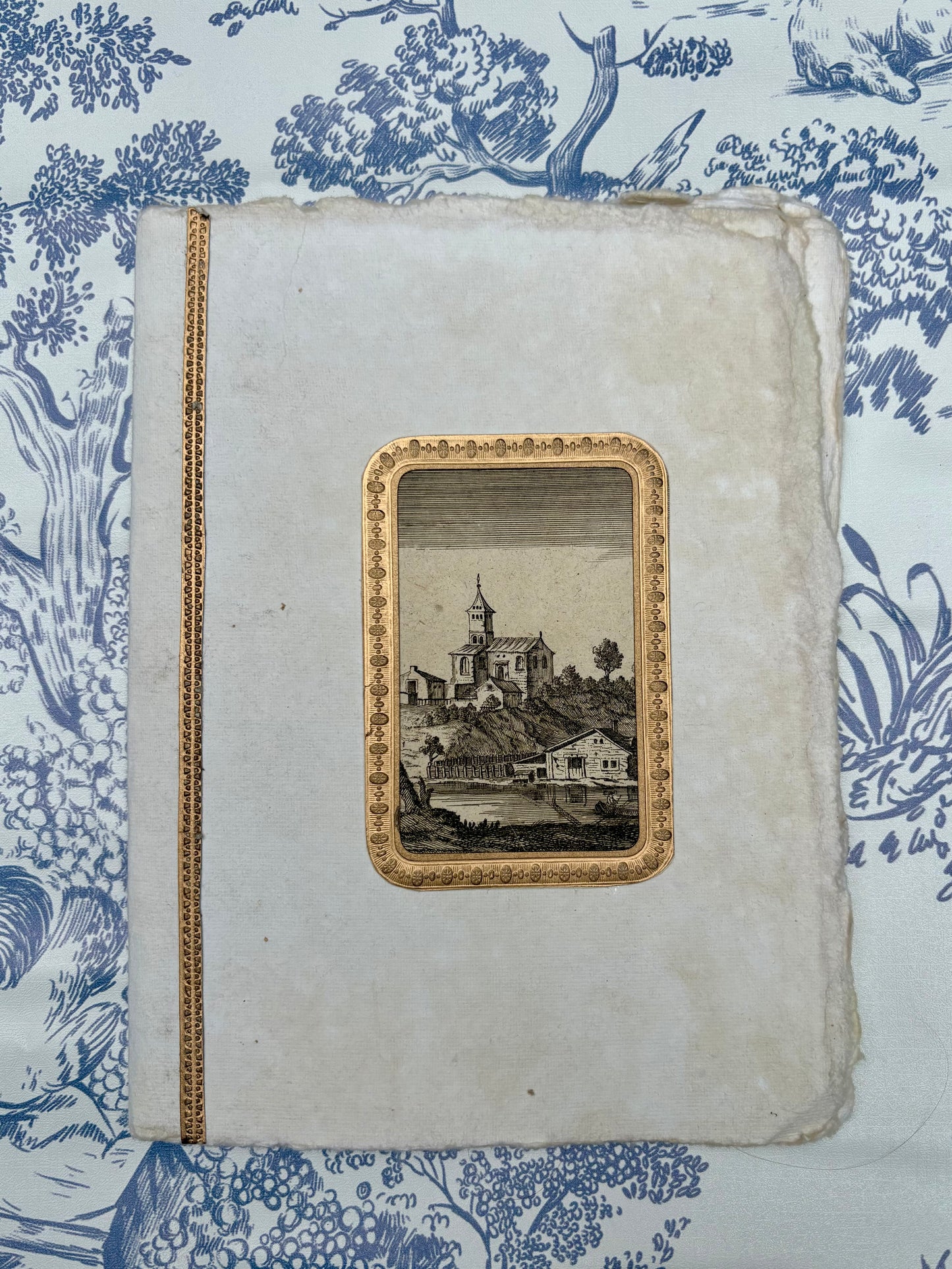 18th-Century Engraving Handmade Notebook