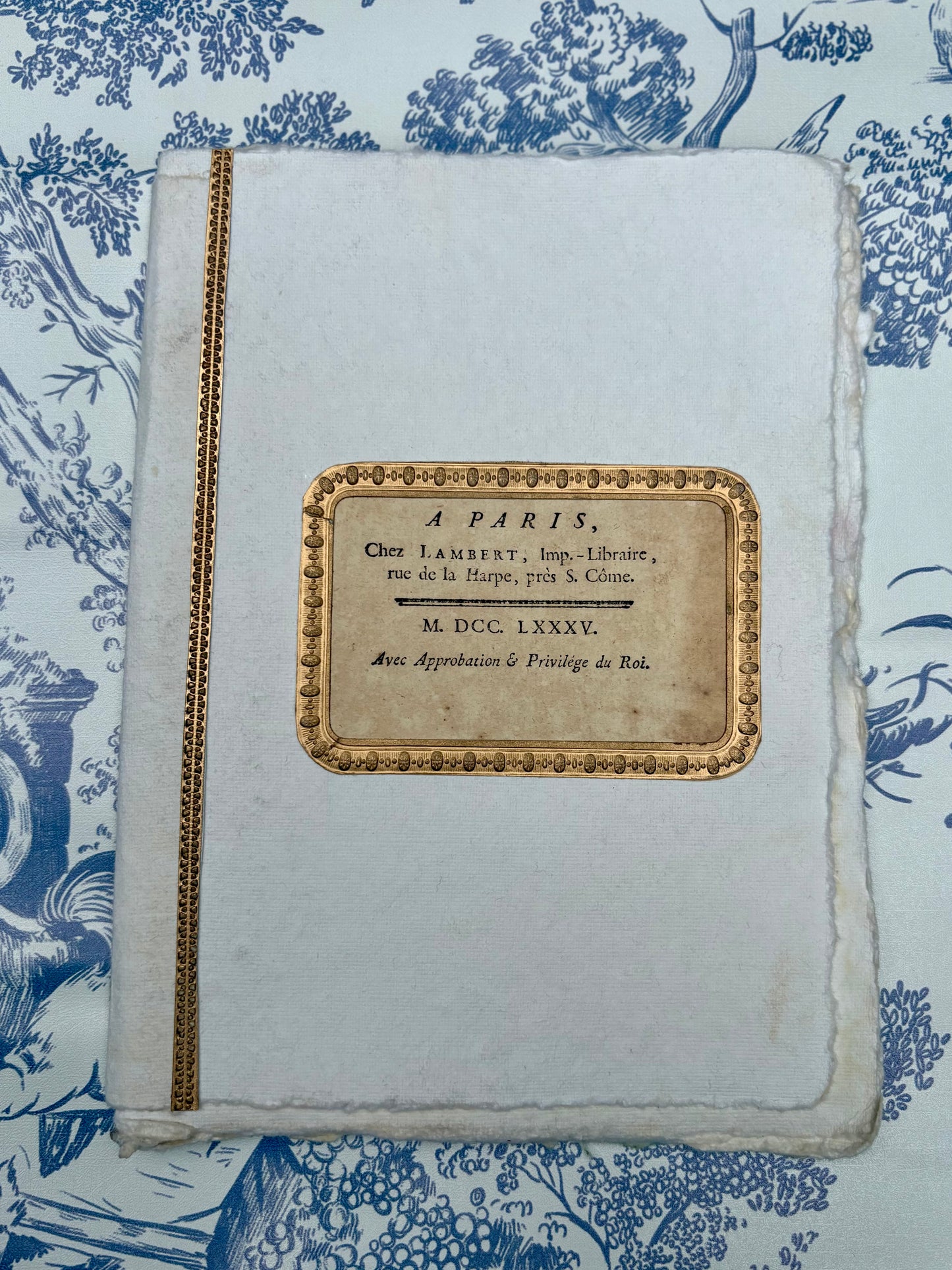18th-Century Engraving Handmade Notebook