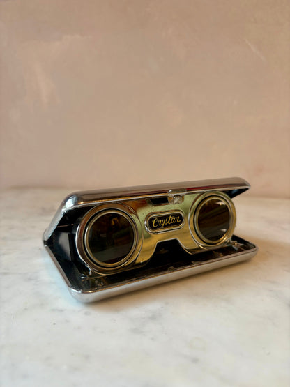 Vintage 1960s Japanese Folding Opera Binoculars