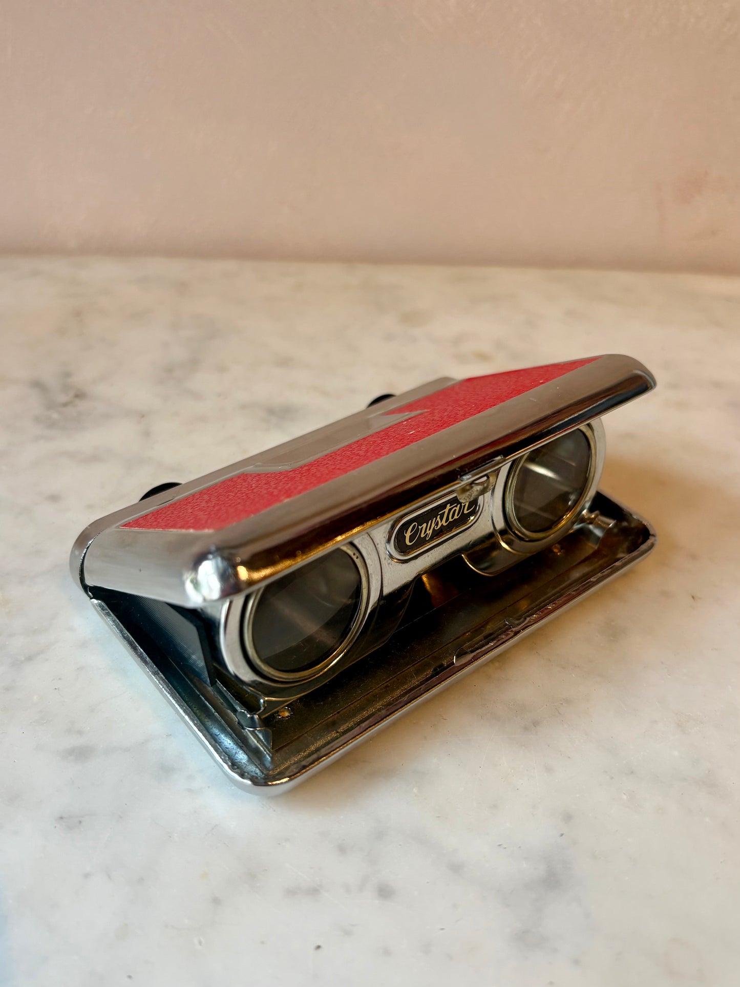 Vintage 1960s Japanese Folding Opera Binoculars