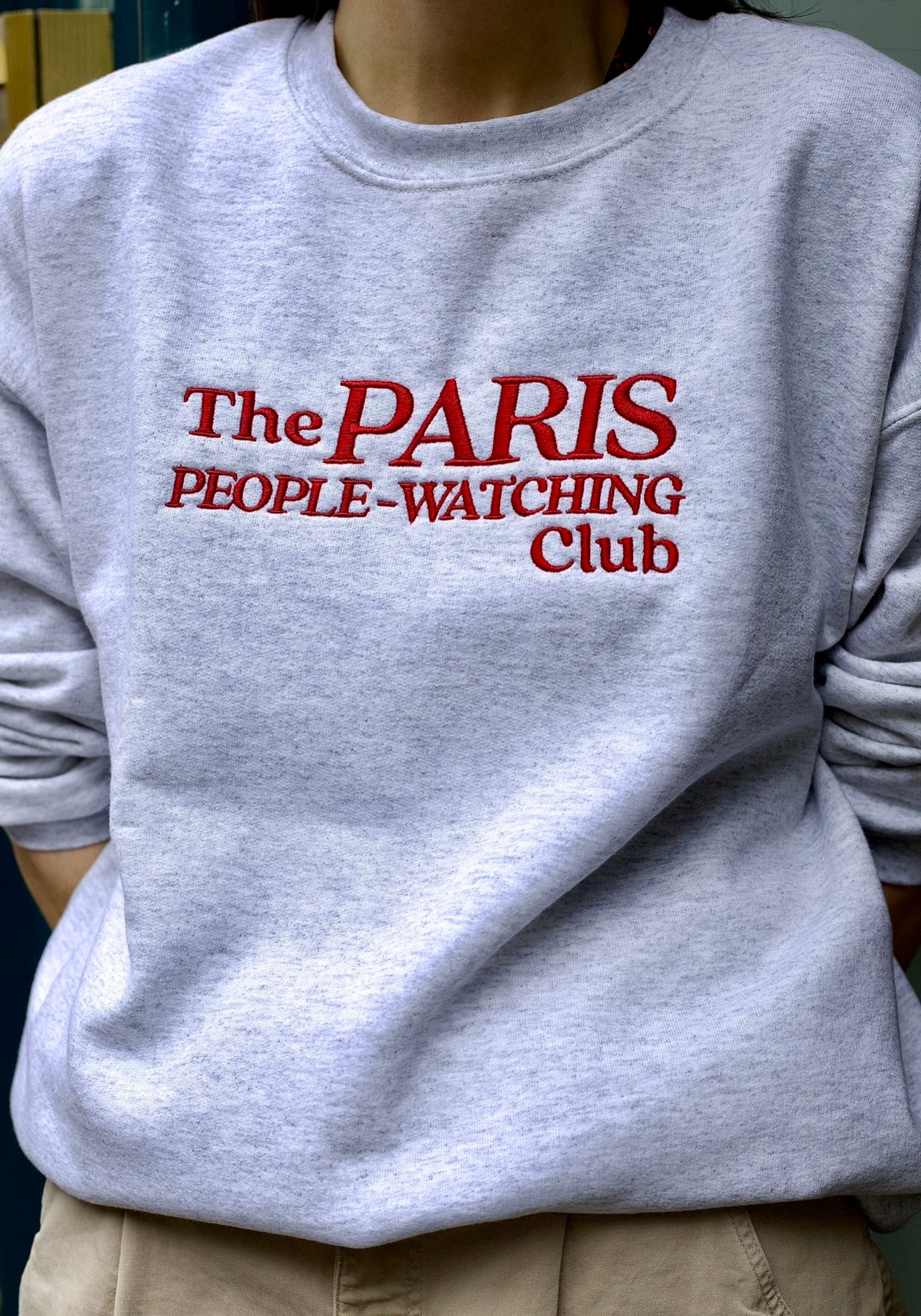 Paris People-Watching Club Sweatshirt - Gildan heavy crewneck sweatshirt