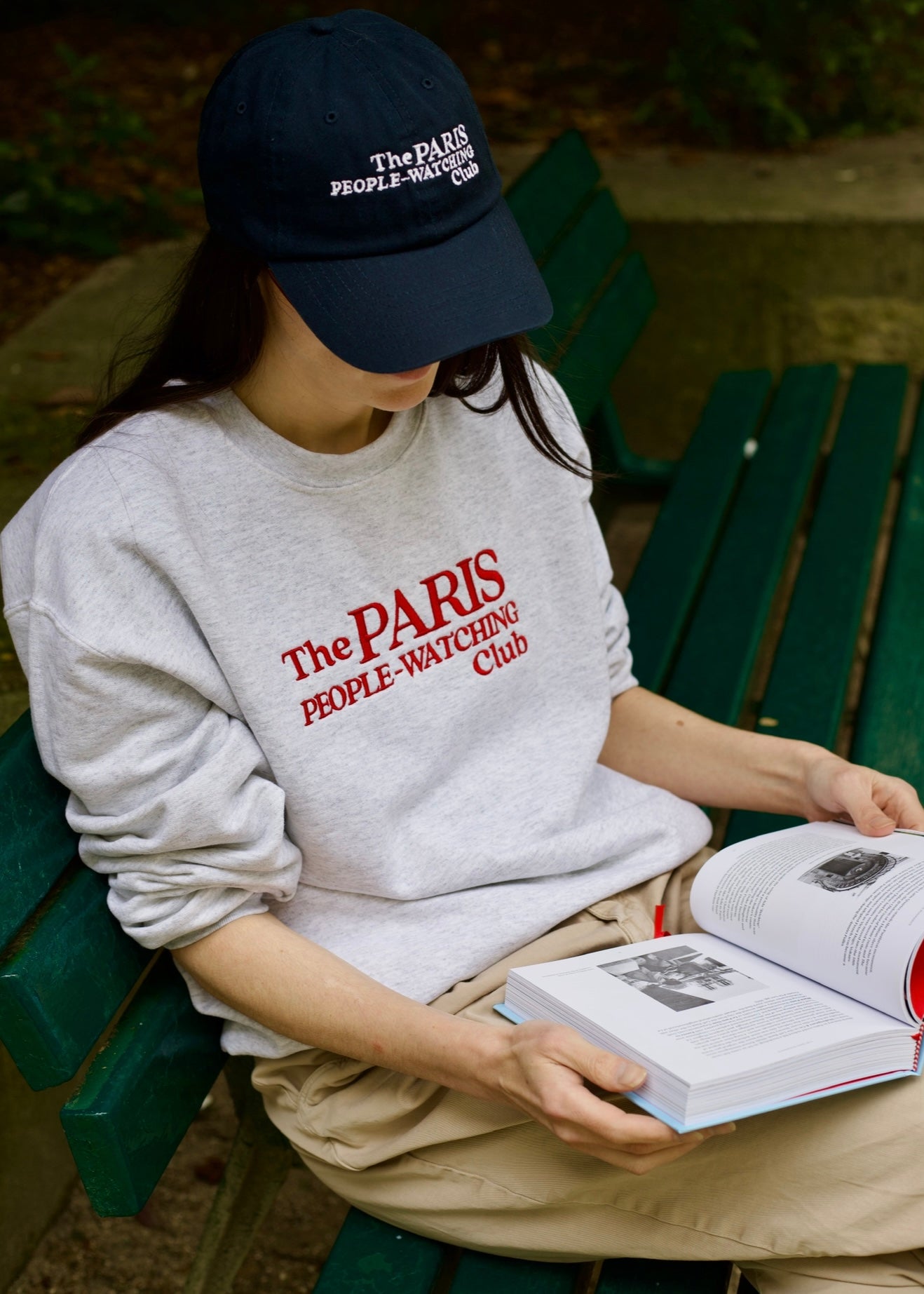 Paris People-Watching Club Sweatshirt - Gildan heavy crewneck sweatshirt