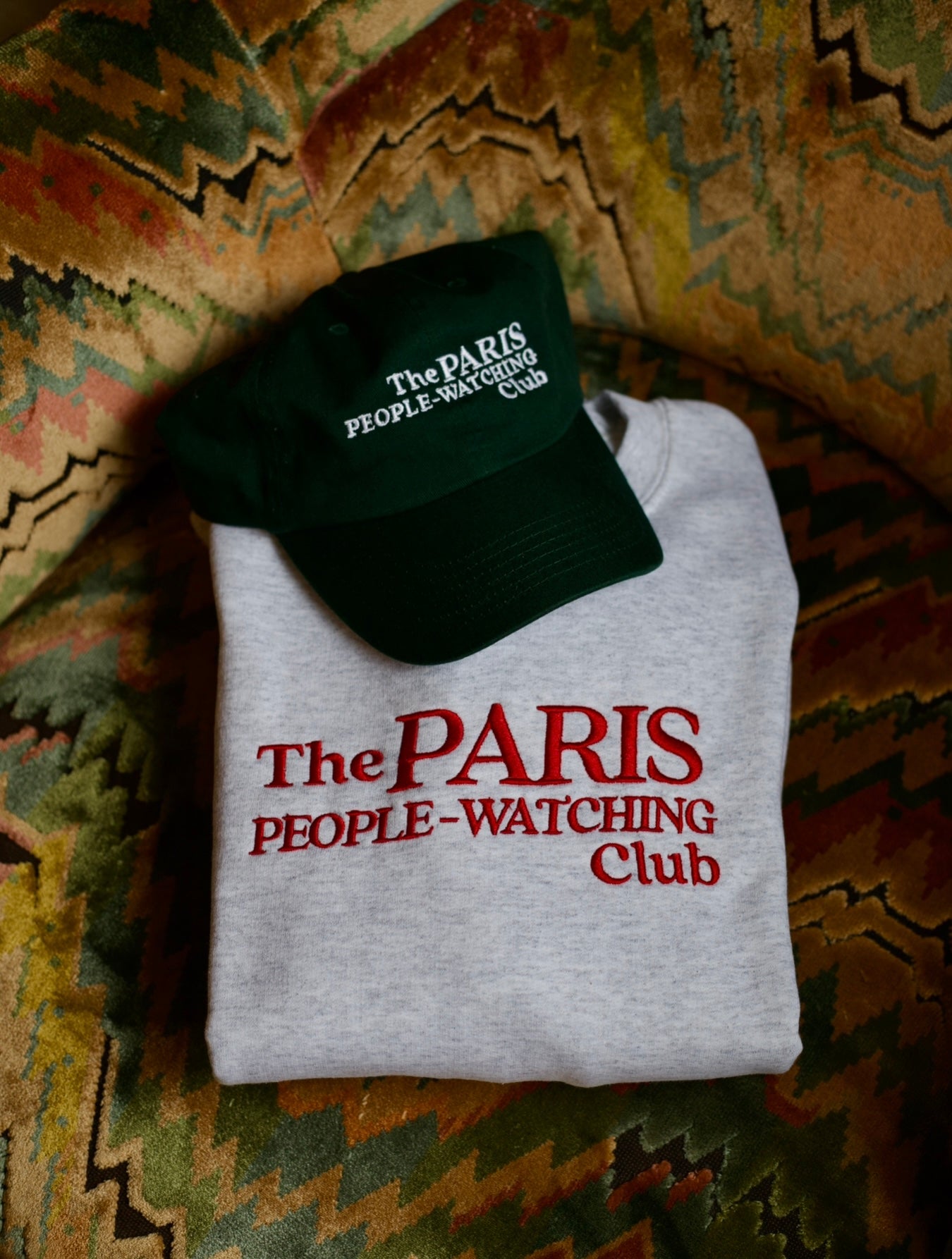 Sweat-Shirt Femme Paris Sport Club - Crewneck - Vert Graphique - Taille XL - Pull Décontracté