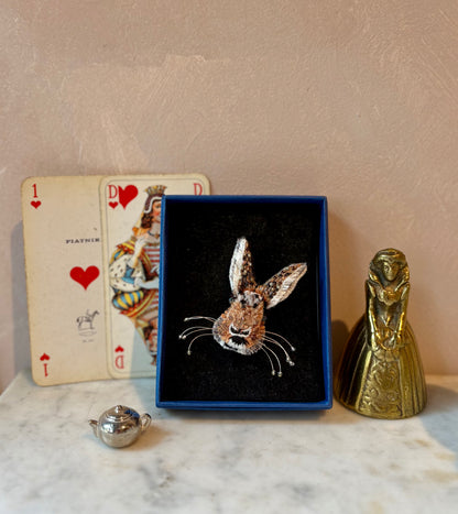 Rabbit Brooch Pin