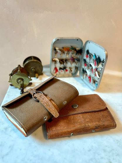 19th Century Leather Fly Fishing Wallets