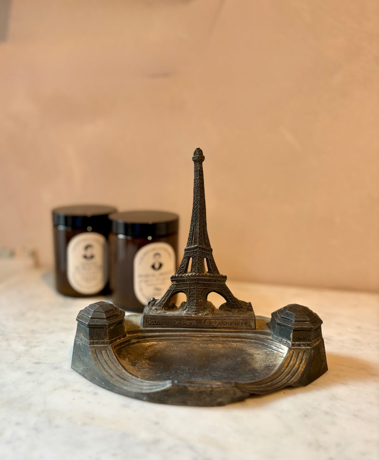 Antique "Souvenir of Paris" Trinket Tray