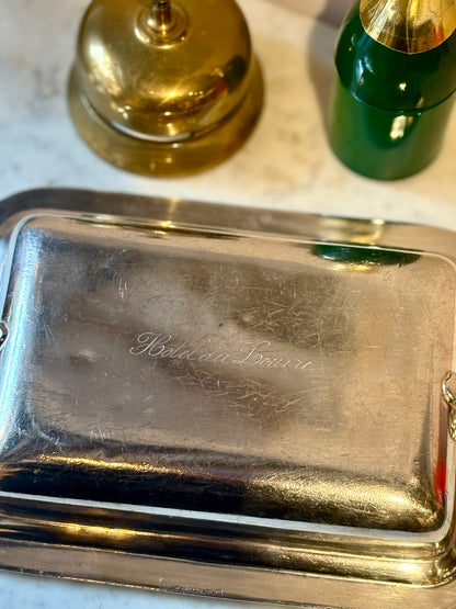 Vintage Hôtel du Louvre Silver-Plated Room Service Cloche