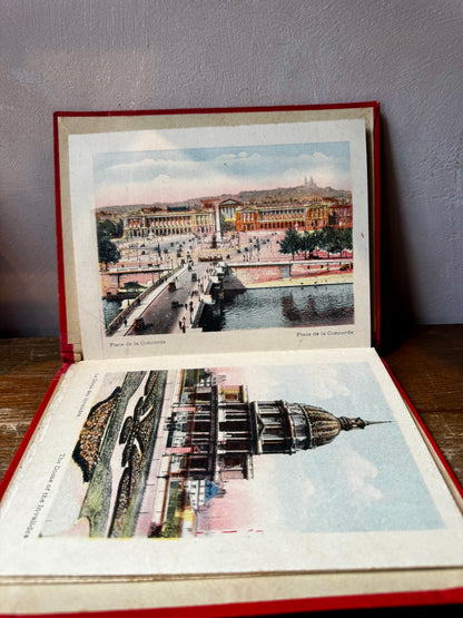 Early 20th Century Souvenir de Paris Photography Book