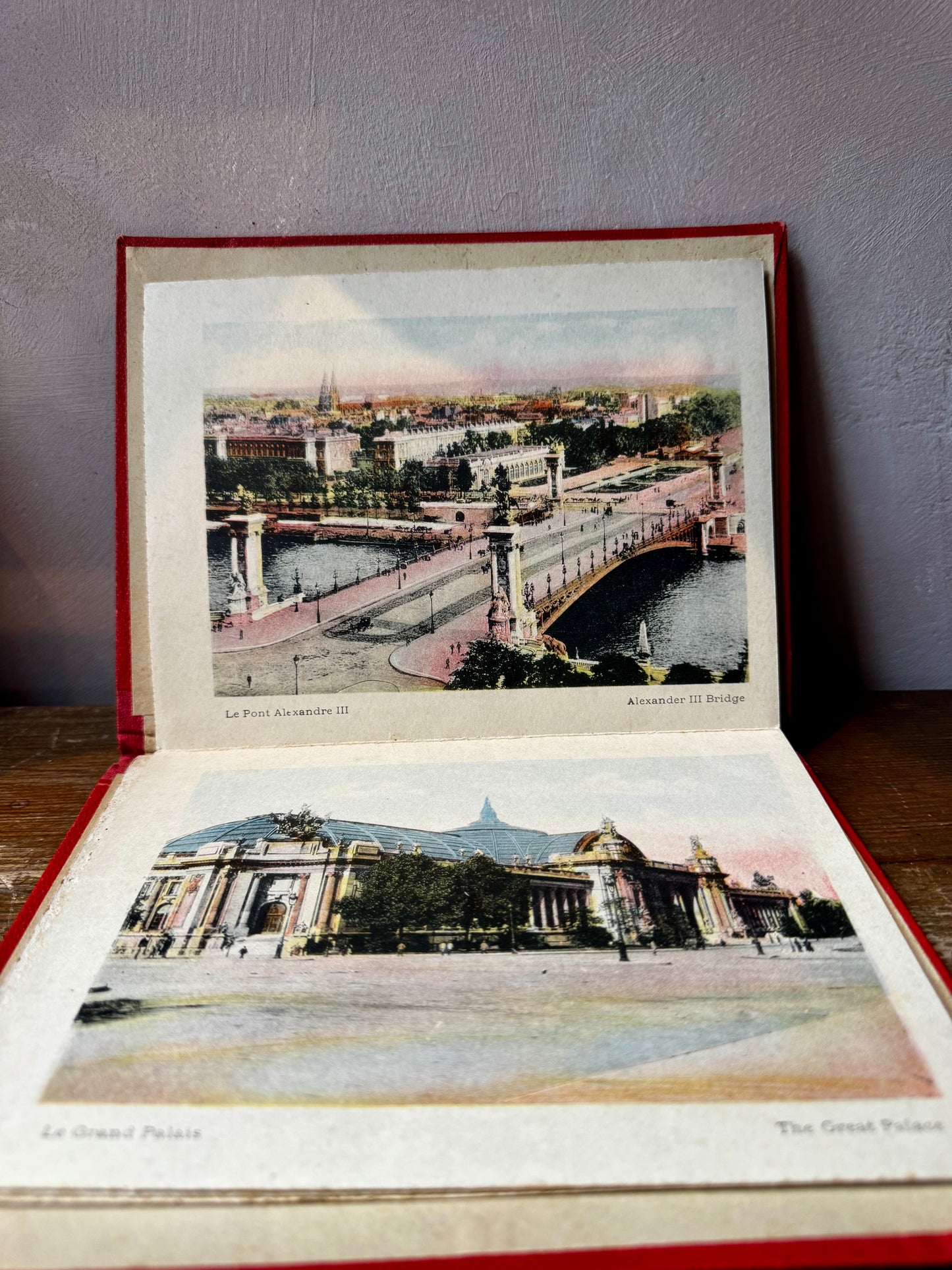 Early 20th Century Souvenir de Paris Photography Book
