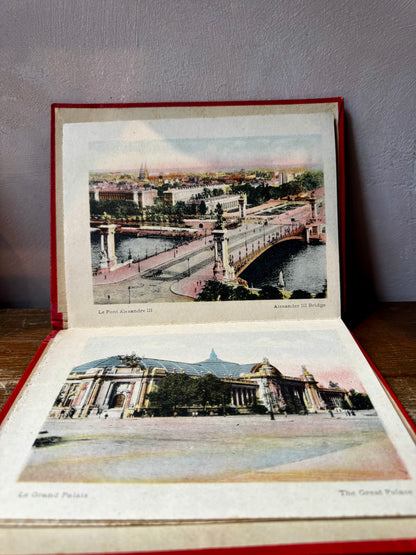 Early 20th Century Souvenir de Paris Photography Book