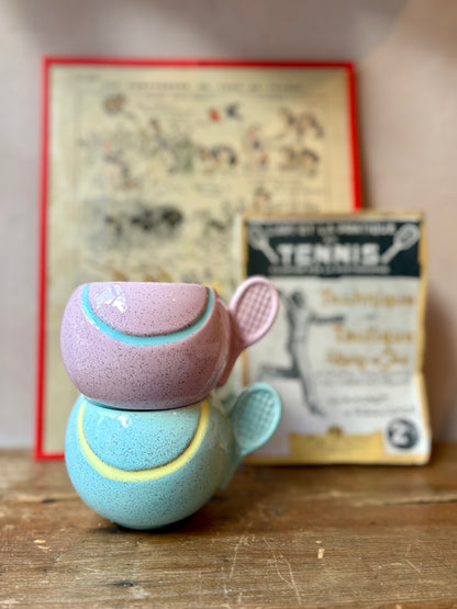 Vintage Tennis Ball Tea Cups