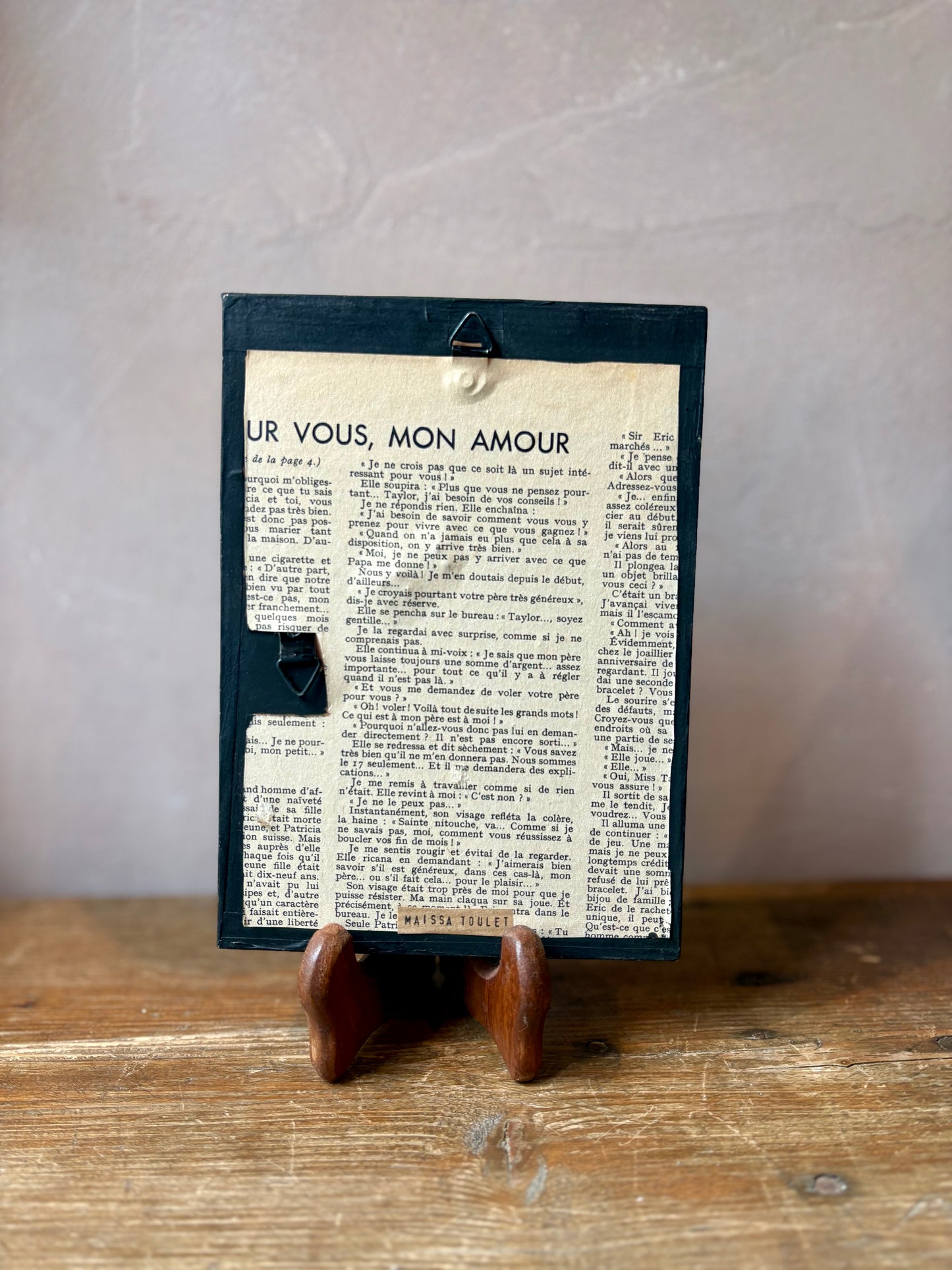 Maïssa Toulet Playing Card Art Frame