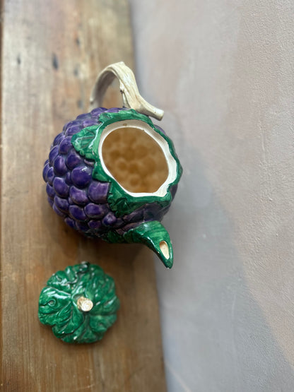 Vintage Grape Teapot Pitcher