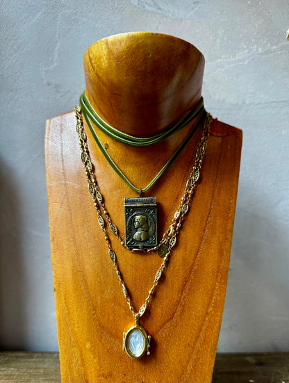Rare Antique Joan of Arc Book Pendant