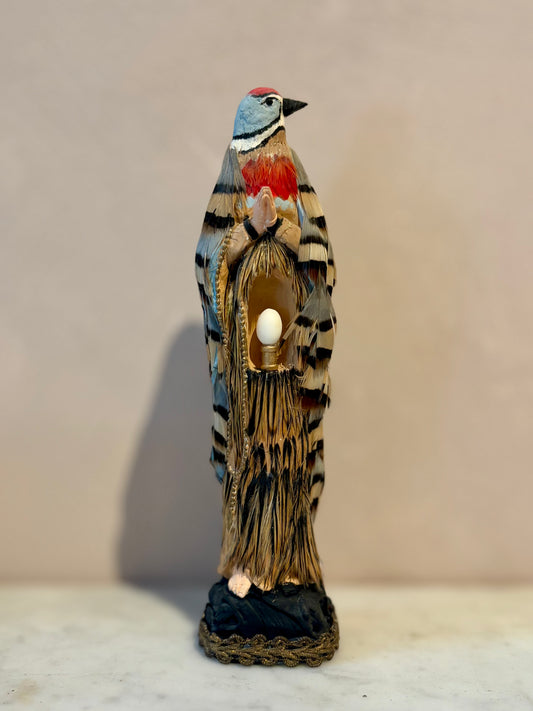 Works by Maïssa Toulet: Colourful Bird Statue