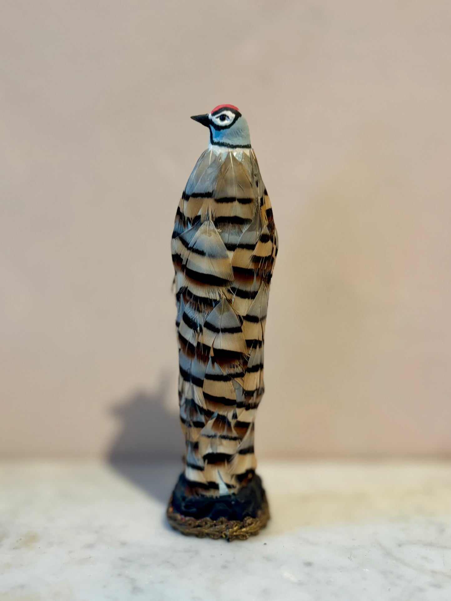 Works by Maïssa Toulet: Colourful Bird Statue