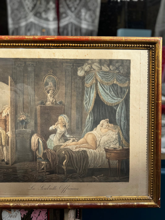 Erotic 19th Century Engraving by Jean-Frédéric Schall