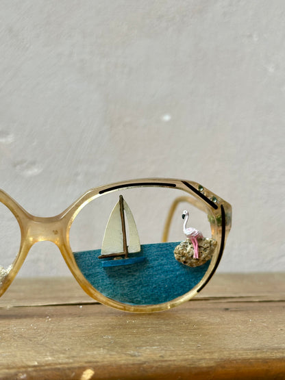 "La dame en bleu" Surreal Glasses by Maïssa Toulet