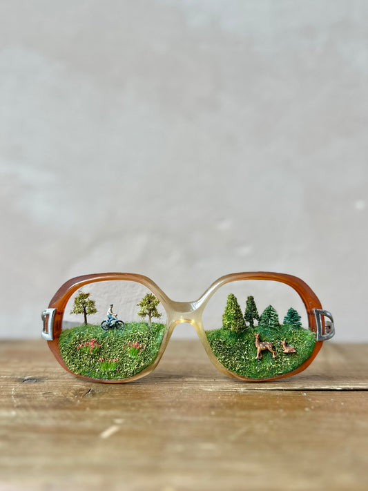"La biche à la campagne" Surreal Glasses by Maïssa Toulet