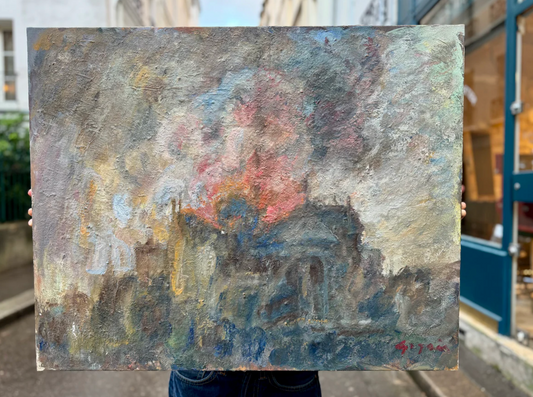 Notre Dame en Feu by Pierre Gogois