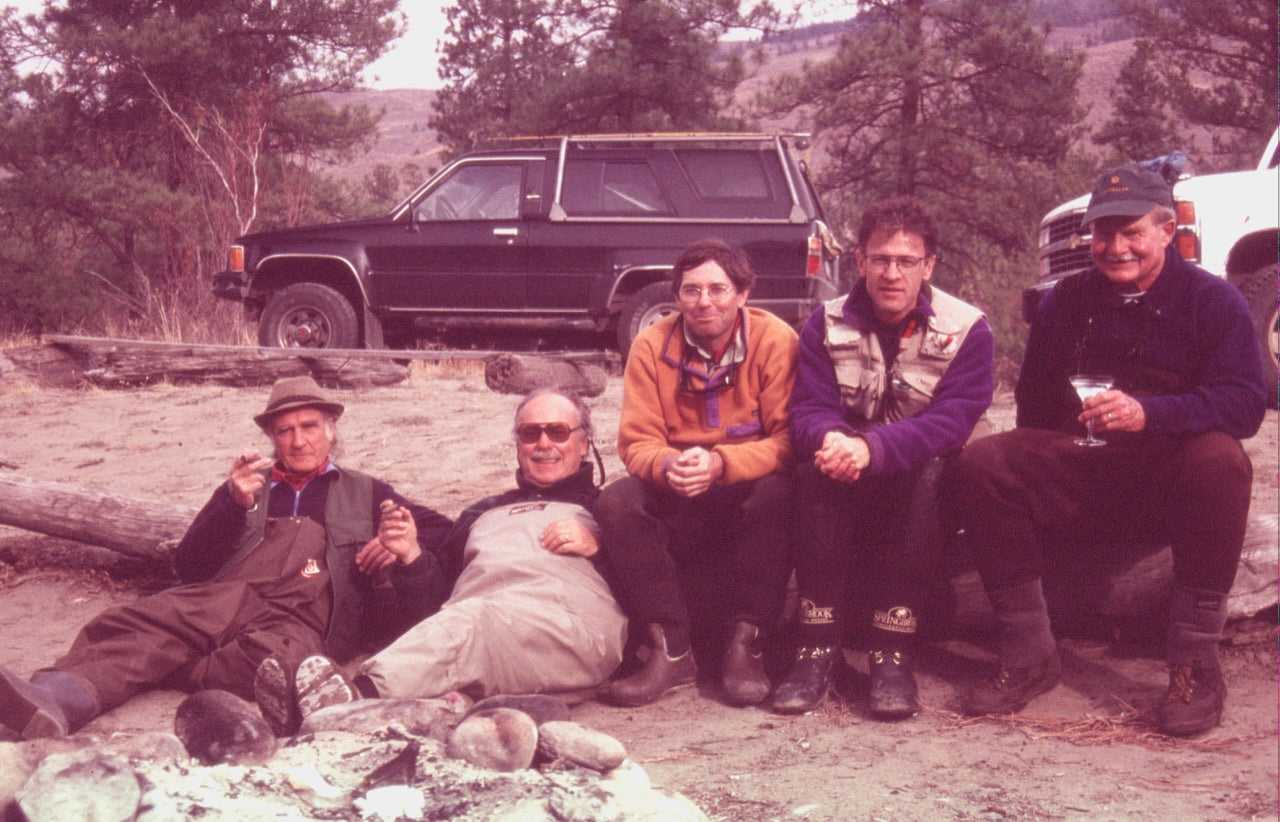 Pictured: Pierre Affre (centre) with Jack Hemingway and Count Sacha Tolstoy