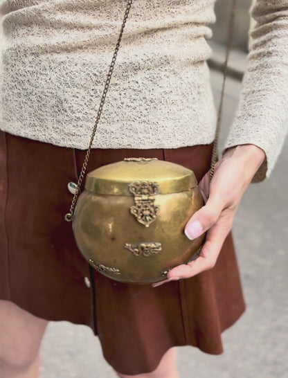 Antique Brass Clutch Bag